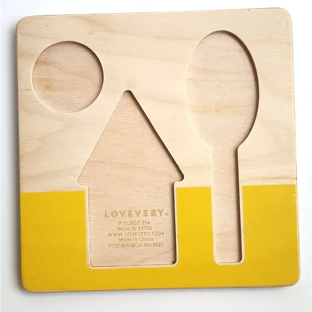 Lovevery Double-Sided Sunny Day Puzzle | Replacement Part Only | Montessori Toy